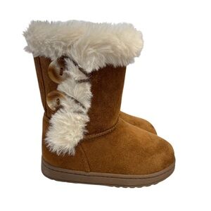 Jumping Beans Noraa Chestnut Adorable & Warm Toddler Boots  6 M